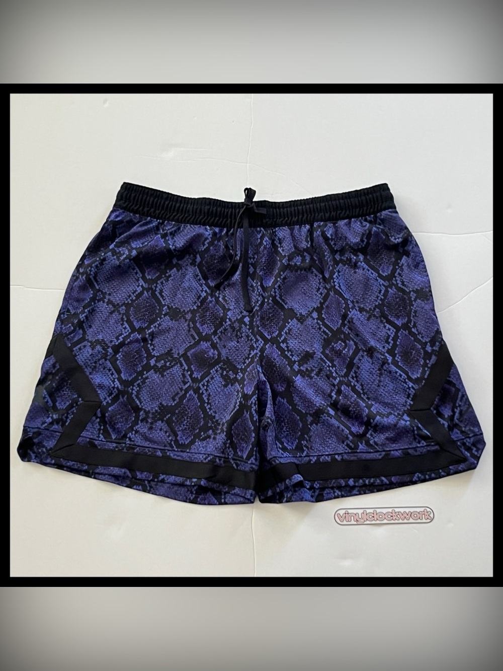 Nike Jordan Dri-FIT Mesh Diamond Shorts Mens XXL 2XL Purple Snakeskin HF9907-543